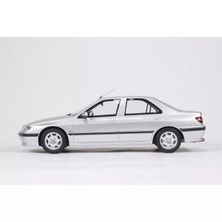 PEUGEOT 406 3.0 V6 24V GRIS QUARTZ METALLIC 2000 OttO Pro OttO mobile 1:18 Resinemodell (Türen, Motorhaube... nicht zu öffnen!)